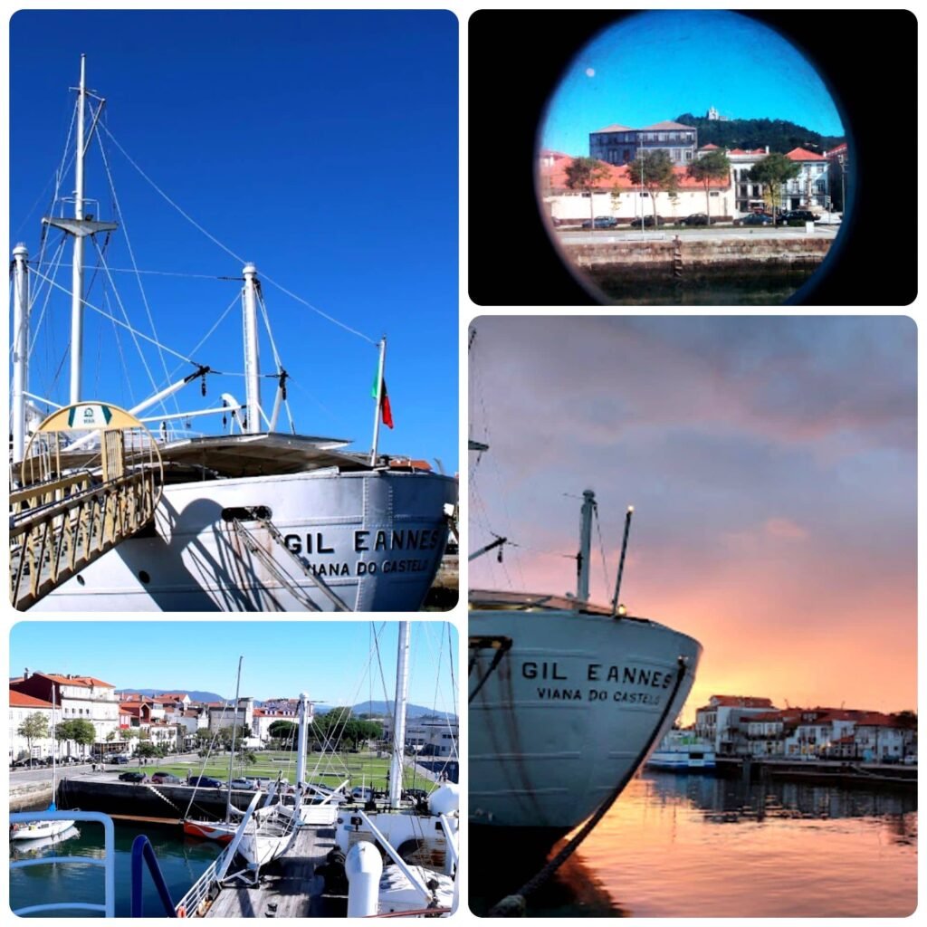 Le navire hôpital Gil Eannes dans le port de Viana do Castelo